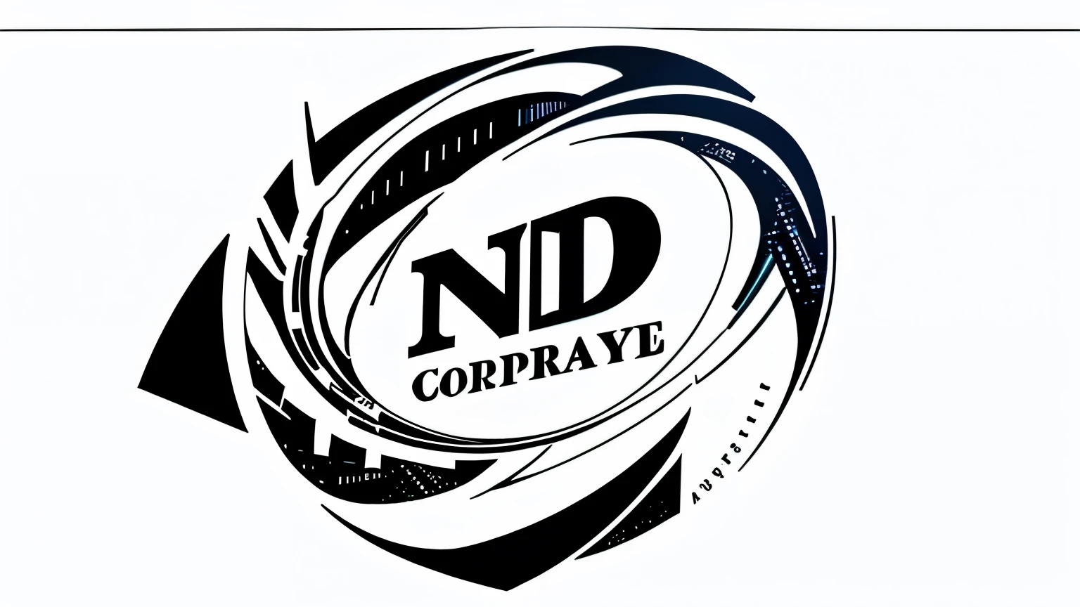 Corporate logo、emblem、simple、letter、Near future、margin、Complex frame、Telephone motif、White background