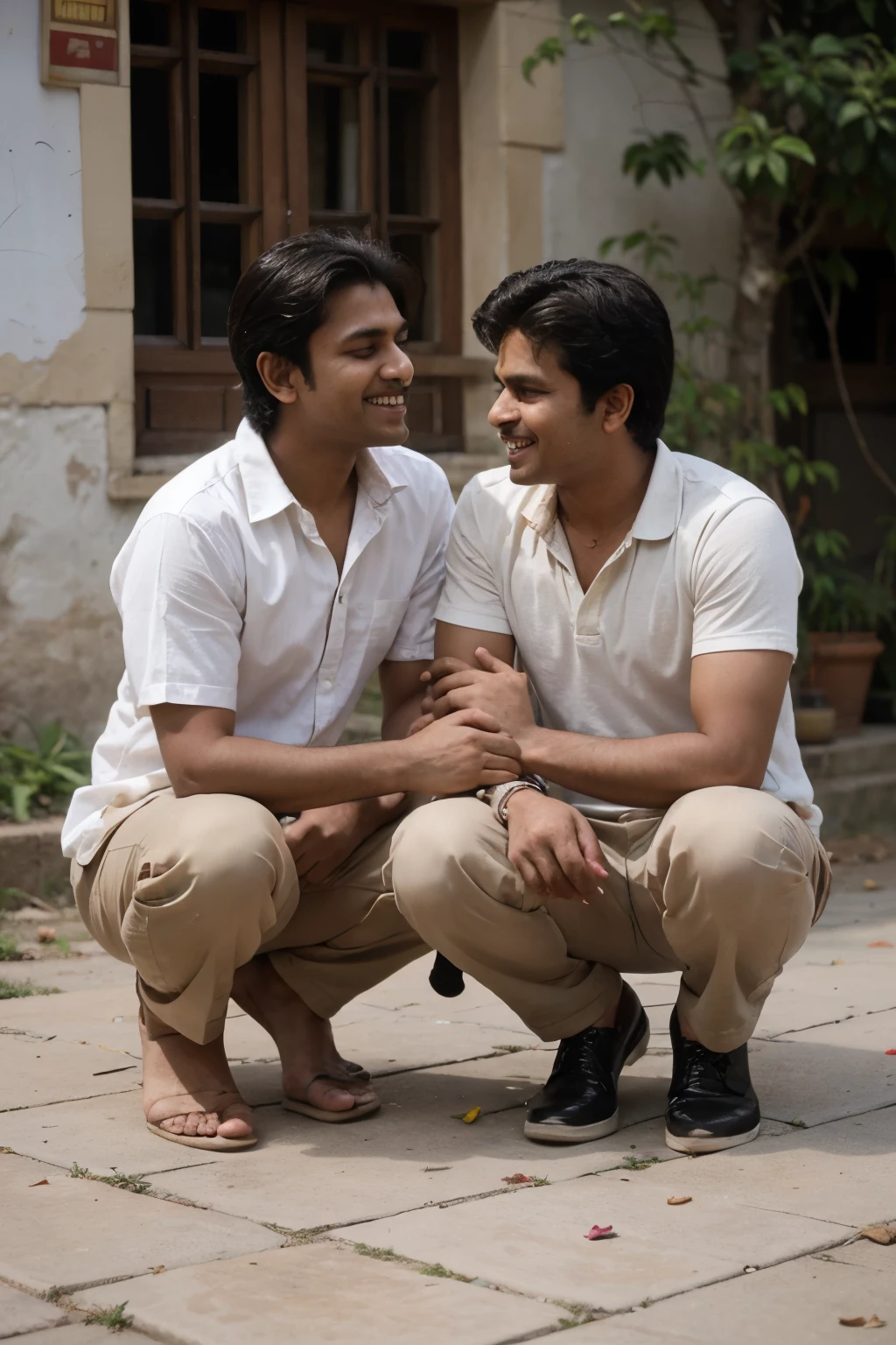 Once upon a time, in a small village, there lived two friends, Ajay and Vijay. Their friendship was deep since childhood. They were always together, playing, sharing their joys and sorrows
