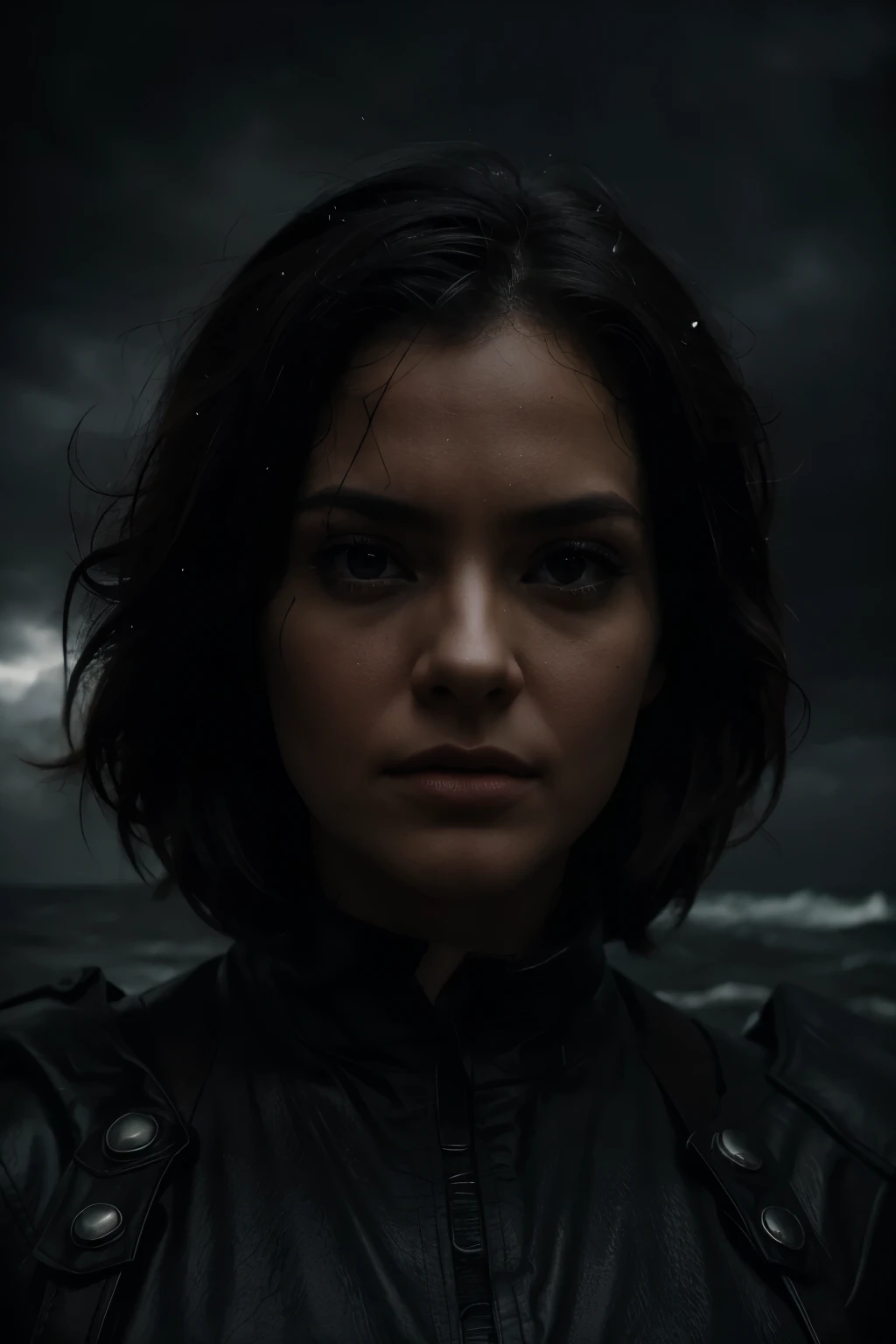 a dramatic likeness and environment depicting the concept of born in a storm, (xlmrblng:1.17), ultra-sharp focus, 8k uhd, dramatic lighting, evocative subject, intense theme