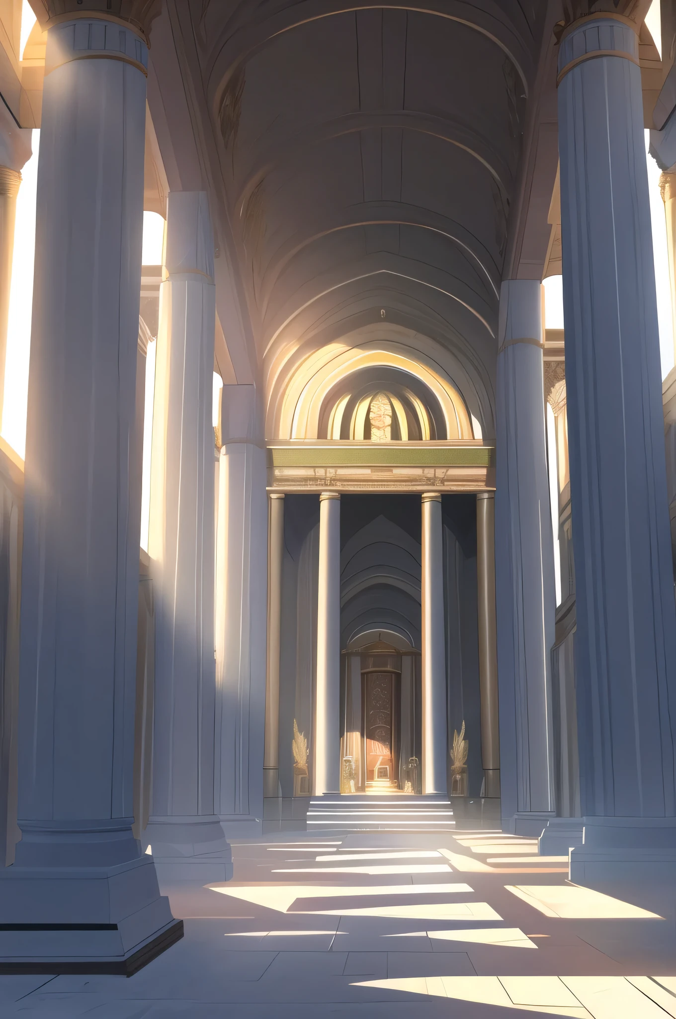 Roman temple, Roman temple interior, sunlight entering.. High definition, ultra HD 4k. ultra detail, animation style, ample lighting