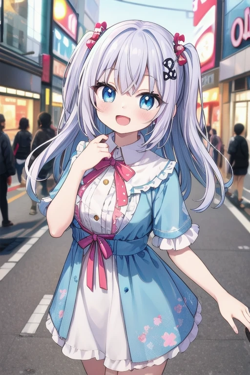 (masterpiece, best quality: 1.2), high resolution, high quality, dress made of star particles, cute long hair, cute hair ornament, hand close to view, energy sphere in hand,
, detailed, absurdres, ultra-highres, ultra-detailed, best quality,
1girl, solo, nice hands, perfect hands,
BREAK
(wearing harajuku-style coordinate),
happy smile, laugh, open mouth
BREAK
hands behind body, from above, cowboy shot, looking at viewer
BREAK
slender, kawaii, perfect symmetrical face, ultra cute girl, ultra cute face, ultra detailed eyes, ultra detailed hair, ultra cute, ultra beautiful
BREAK
in harajuku, shibuya, tokyo, street, crowd, cityscape,
(cleavage:-0.7)
BREAK