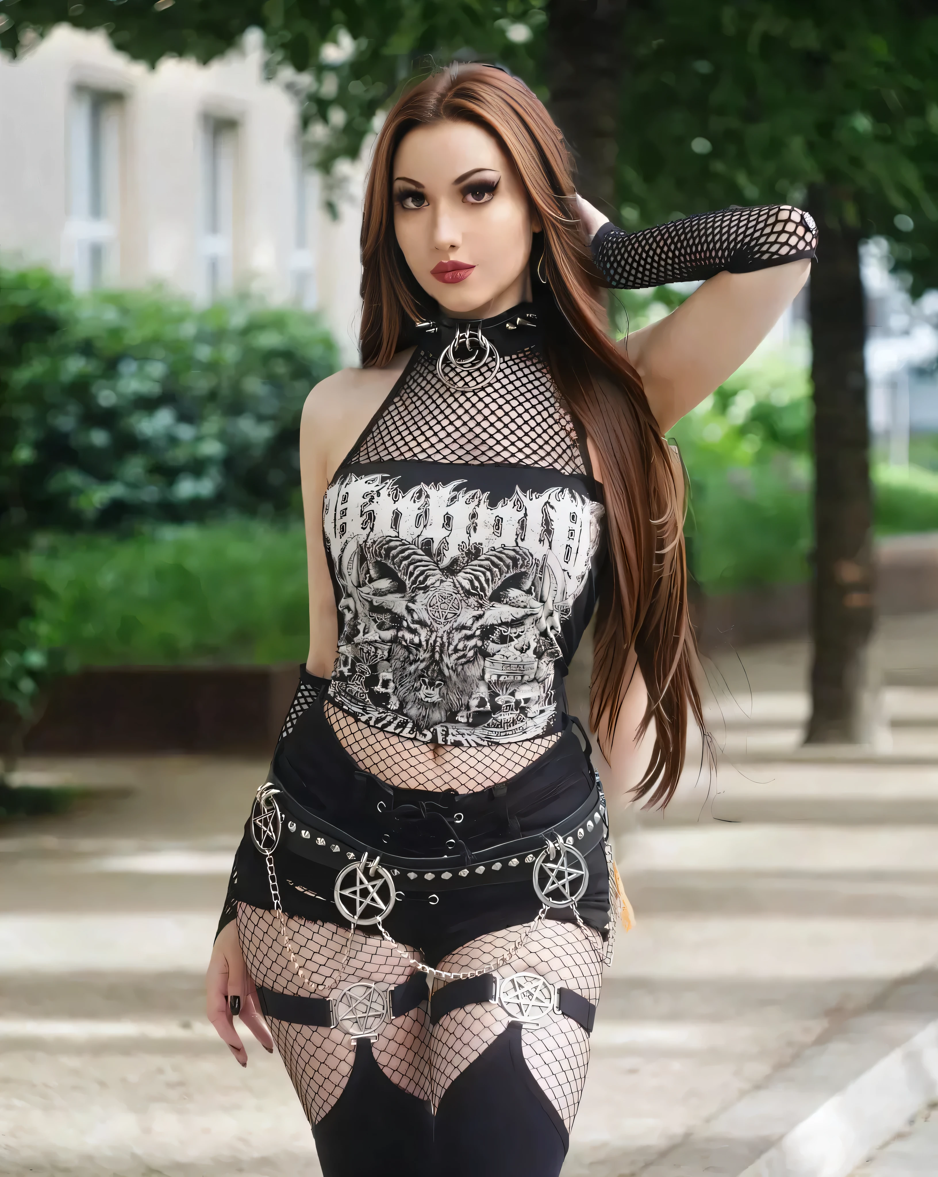 long chestnut brown hair