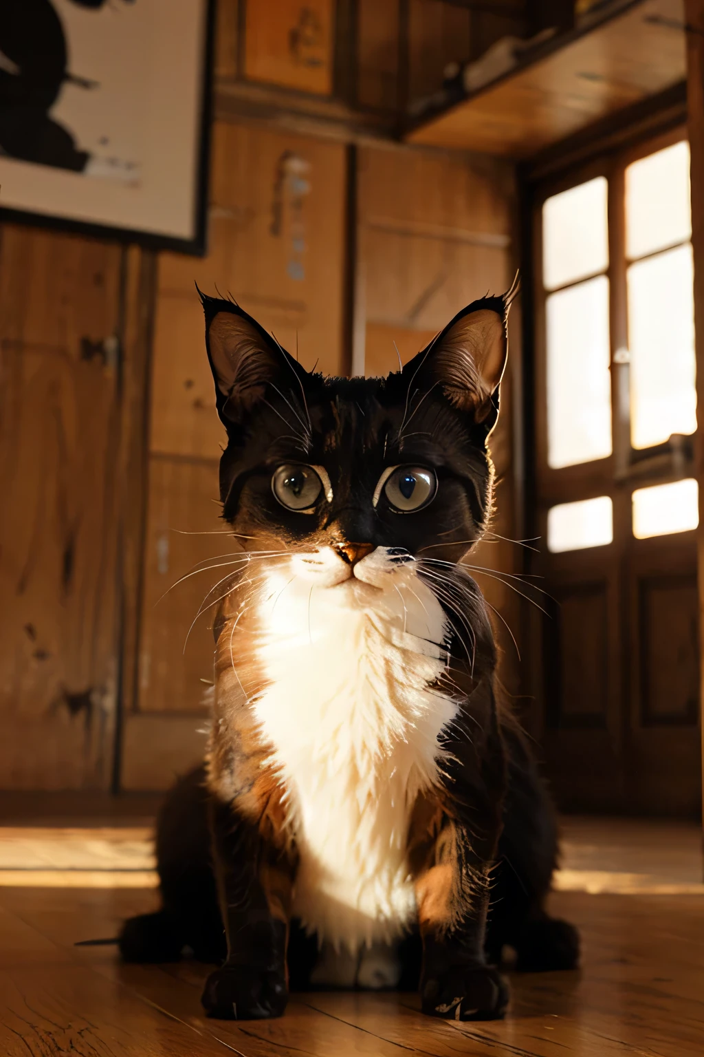 Shaolin cat with big eyes