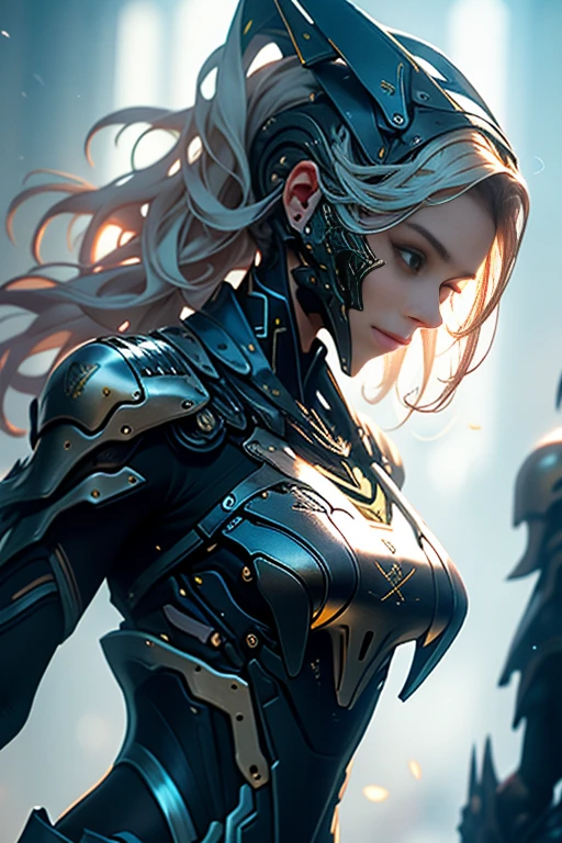 sensual girl, cabelos brancos e curtos, corpo completamente coberto por uma armadura de RPG assassino medieval, design de warframe como,seio grandes, espartilho, Punhais, mascarar, sensual, complicado, olhos vermelho, silver pants with black leather, corpo musculoso e torneado, cicatriz, auditory energy emission, crowded action post, postando para as fotos, magic emitting in the hands,double piece, low angle, Mulher de cabelos brancos em forma de M, olhos vermelhos,Pernas abertas, agachado, pernas de camelo, Mollyman, tiro de baixo, gritante, tronco, seios grandes, Corpo esguio, corpo delicado, roupas leves, calcinha mordendo, Medusa, pegue de perto, fechar-se