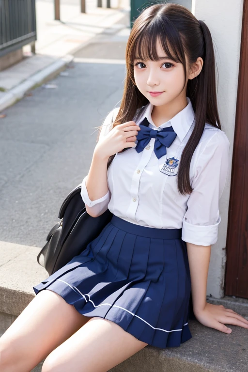 Cute Girls､Idol､Schoolgirl uniform､mini skirt､sit