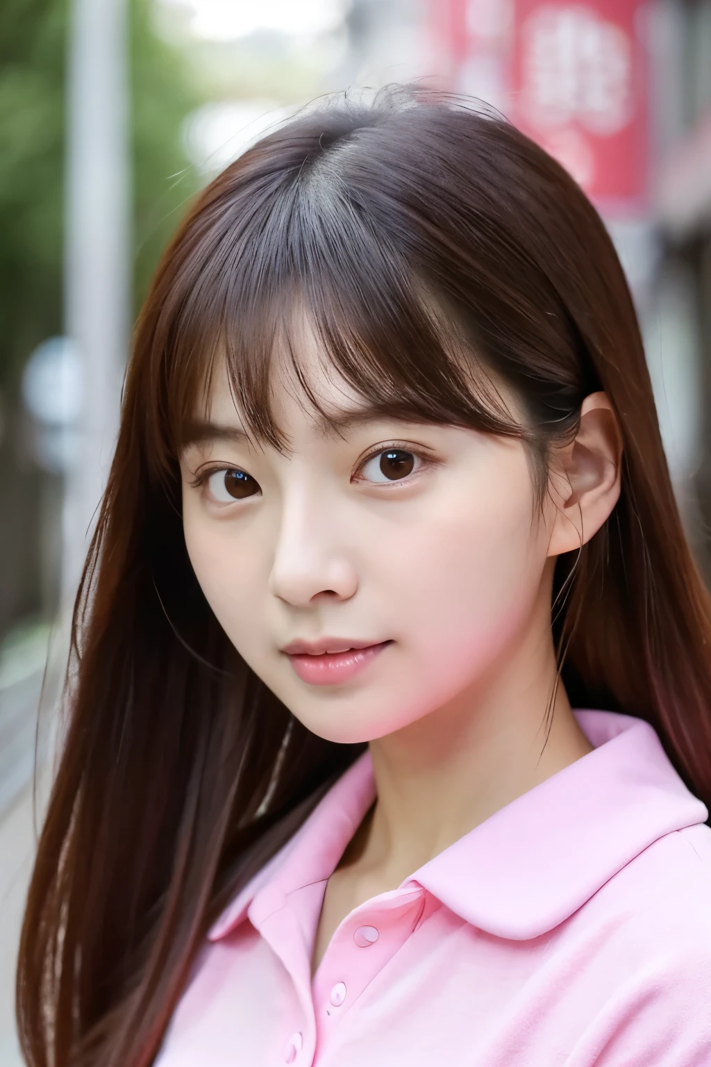 araffed asian woman with a pink shirt and a pink shirt, ulzzang, sakimichan, korean girl, xintong chen, beautiful south korean woman, gorgeous young korean woman, beautiful young korean woman, wan adorable korean face, young cute wan asian face, girl cute-fine-face, Yoshitomo Nara
