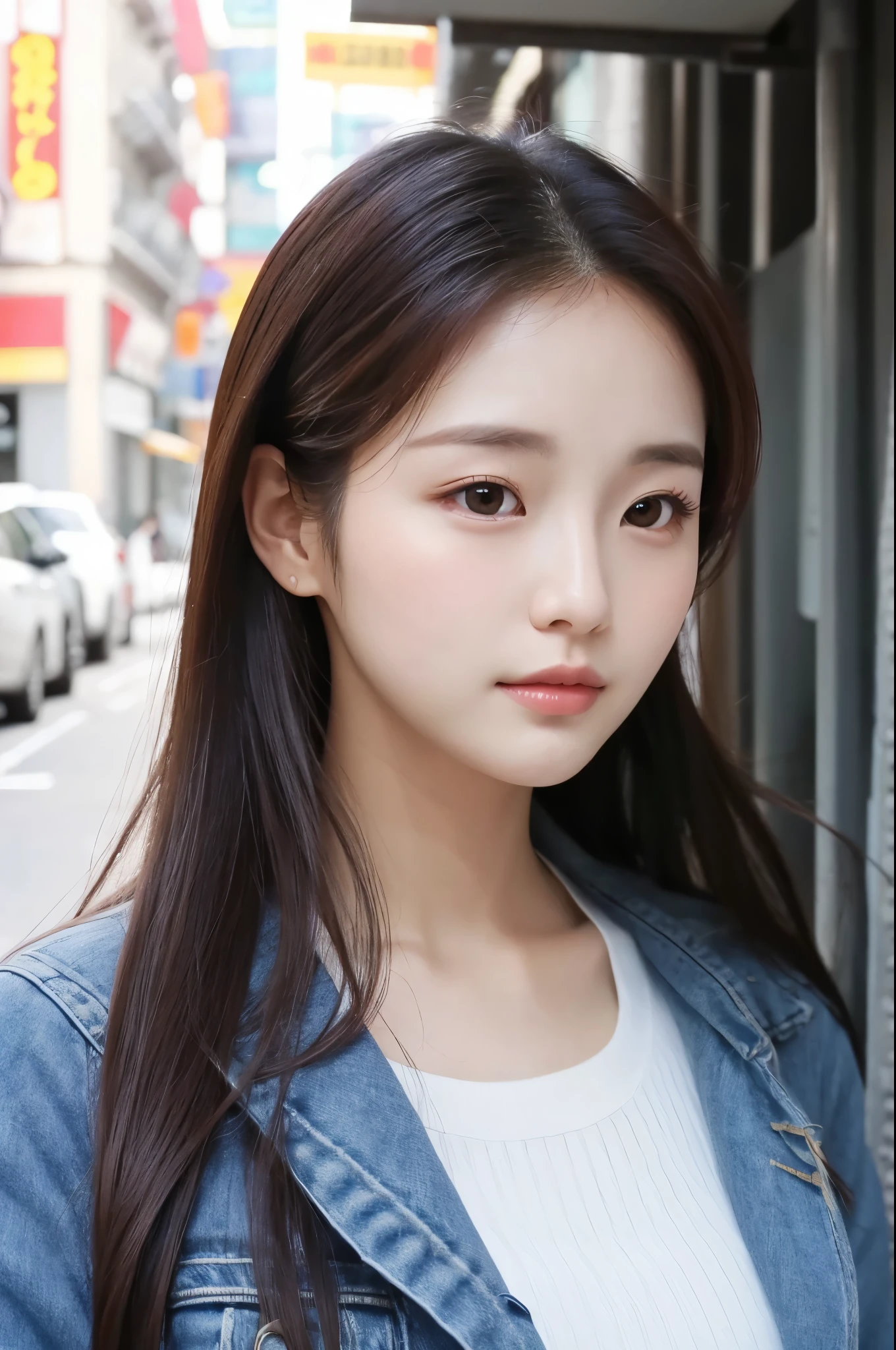 Round forehead　Beauty　Korean women　profile