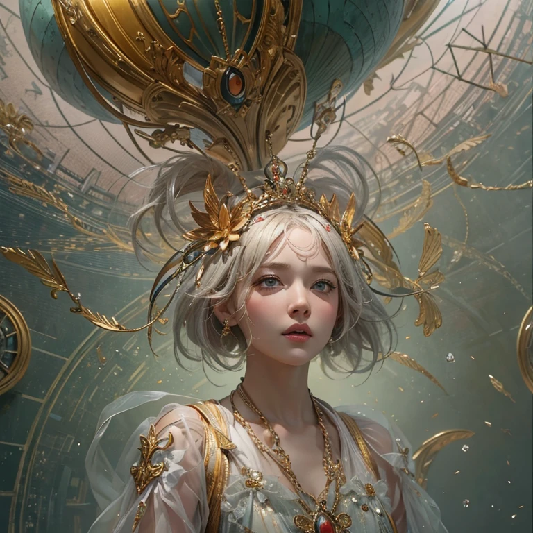 (masterpiece:1.3), (8k, Realistic, RAW Photos, Best image quality: 1.4), Fair-skinned fairy woman、short hair、Cleavage:2.0、Highly detailed face、Attention to detail、double eyelid、Sharp focus:1.2、Beautiful woman:1.4、highest quality、masterpiece、Ultra-high resolution、(Realistic:1.4)、Highly detailed and professionally lit smiles、カーネ・グリフィスを彷彿andさせる非常に詳細な線画, (Donald Trump'clown:1.7), (balloon:1.4), With the power of Vadim Kassim'大胆な色彩and質感, Light and airy, Like the works of Carl Larsson, dark background, dark, evil, fire, パスカル・ブランシュ風の超Realisticなキャラクター, pastel, Grace, Draandic lighting, Expressive camera angles, and, Concept Art, amusement park, masterpiece