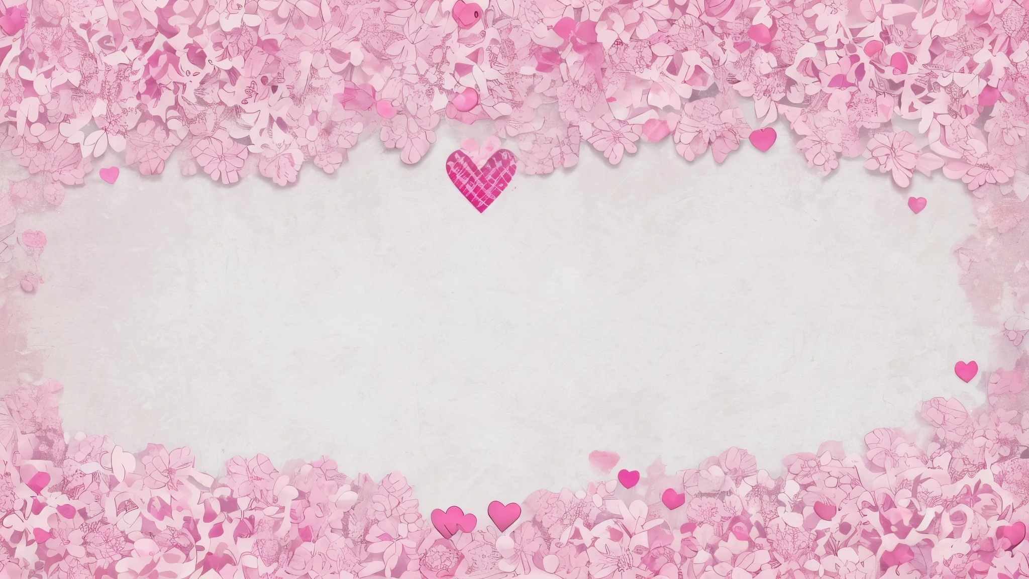 pink background with hearts , sharp