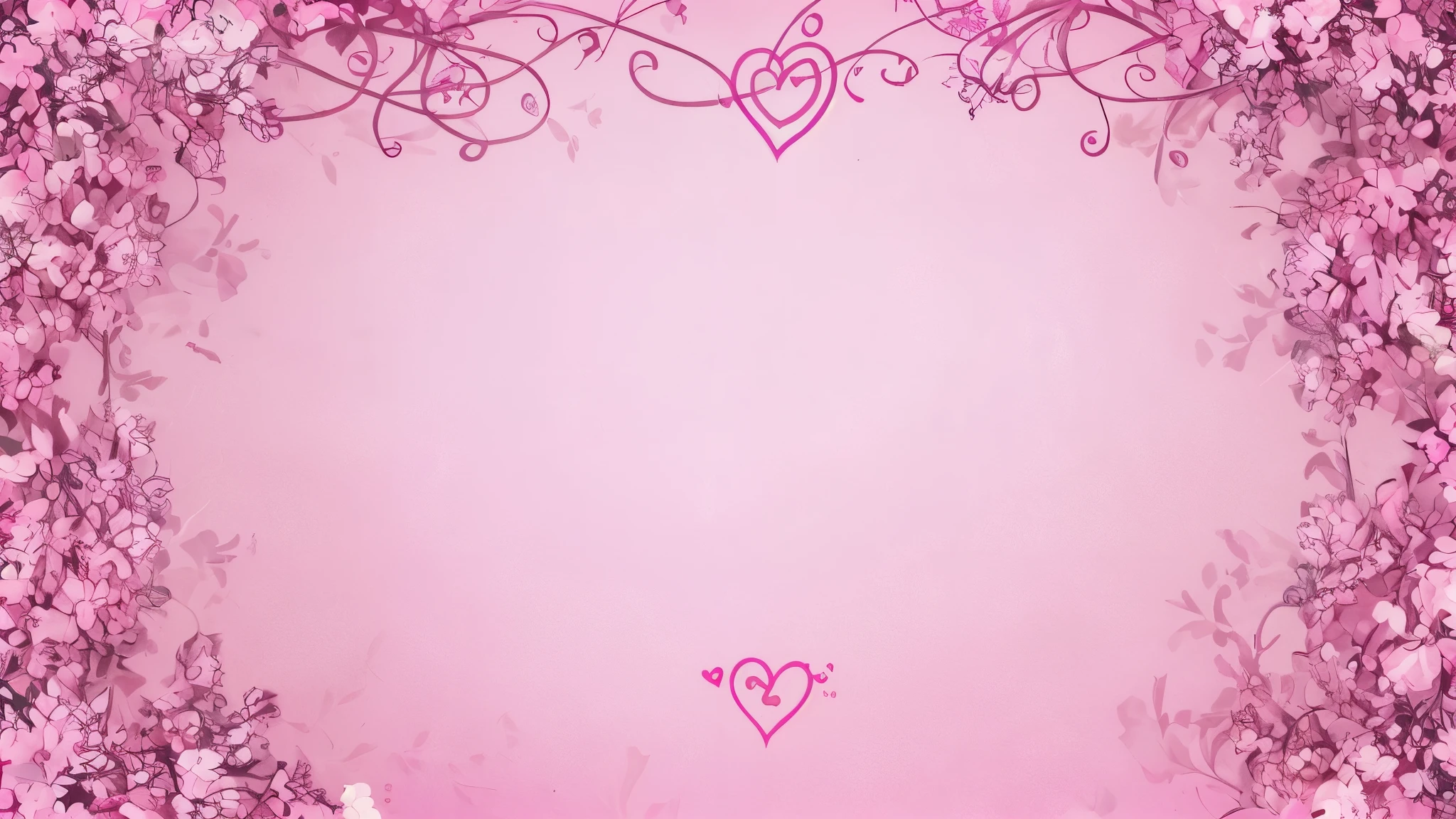 pink background with hearts , sharp