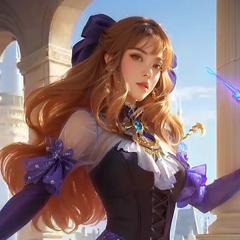 a close up of a woman in a dress holding a wand, style artgerm, cushart krenz key art feminine, extremely detailed artgerm, ! dream artgerm, ig model | artgerm, style of artgerm, artgerm portrait, artgerm style, stanely artgerm