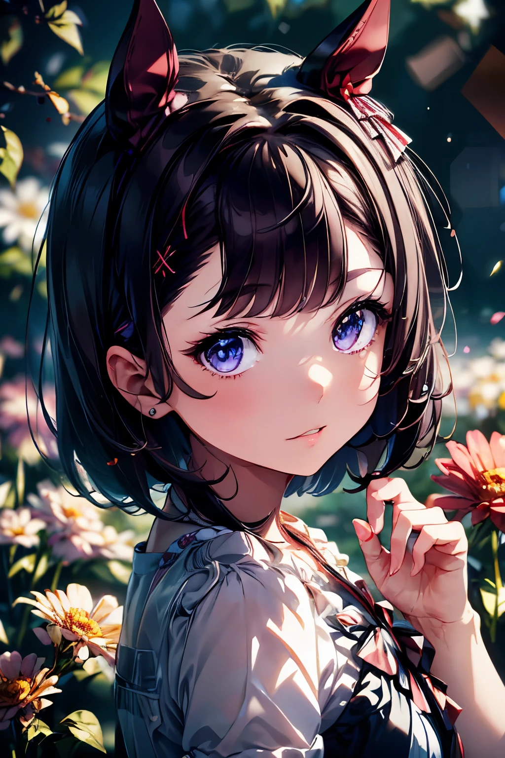 Masterpiece, Committed to ultra-high definition and vivid colors, Super detailed, Attention to detail, highest quality, 8K, 16K, Exquisite detail, A style that combines romanticism and realism, High resolution, Perfect Anatomy, Nishino Flower, in focus with blurred background, Focus on the subject, Background bokeh