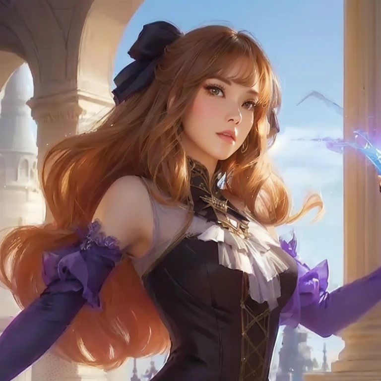 a close up of a woman in a dress holding a wand, style artgerm, cushart krenz key art feminine, extremely detailed artgerm, ! dream artgerm, ig model | artgerm, style of artgerm, artgerm portrait, artgerm style, stanely artgerm