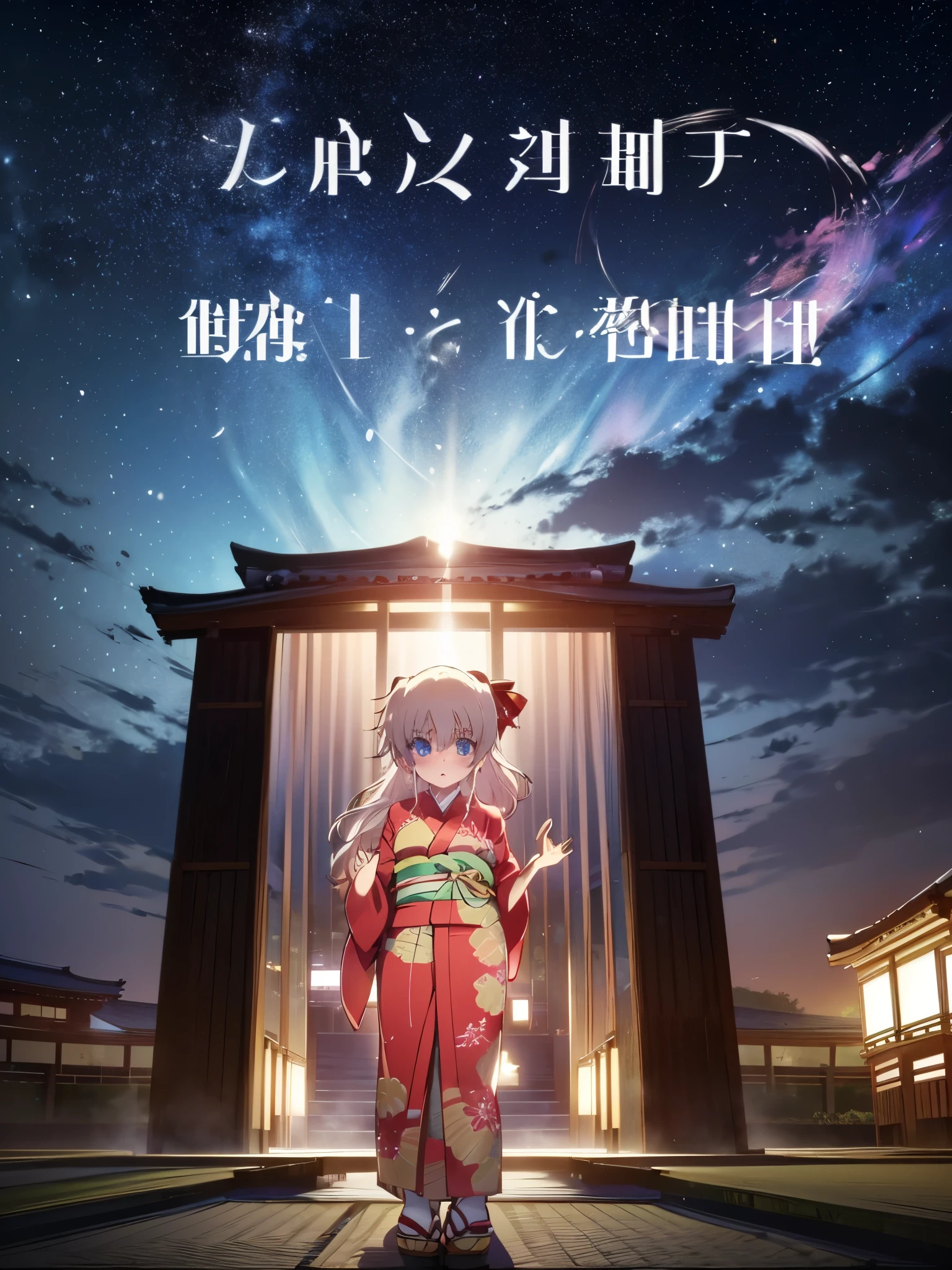 NSFW,1 girl,nao tomori,(High-quality kimono:1.5),(Perfect hands),(Perfect Anatomy),(masterpiece),(highest quality),Embarrassed,blush,Shrine at night,Festivals