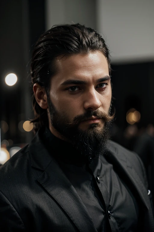 Viel homme noir avec barbe 