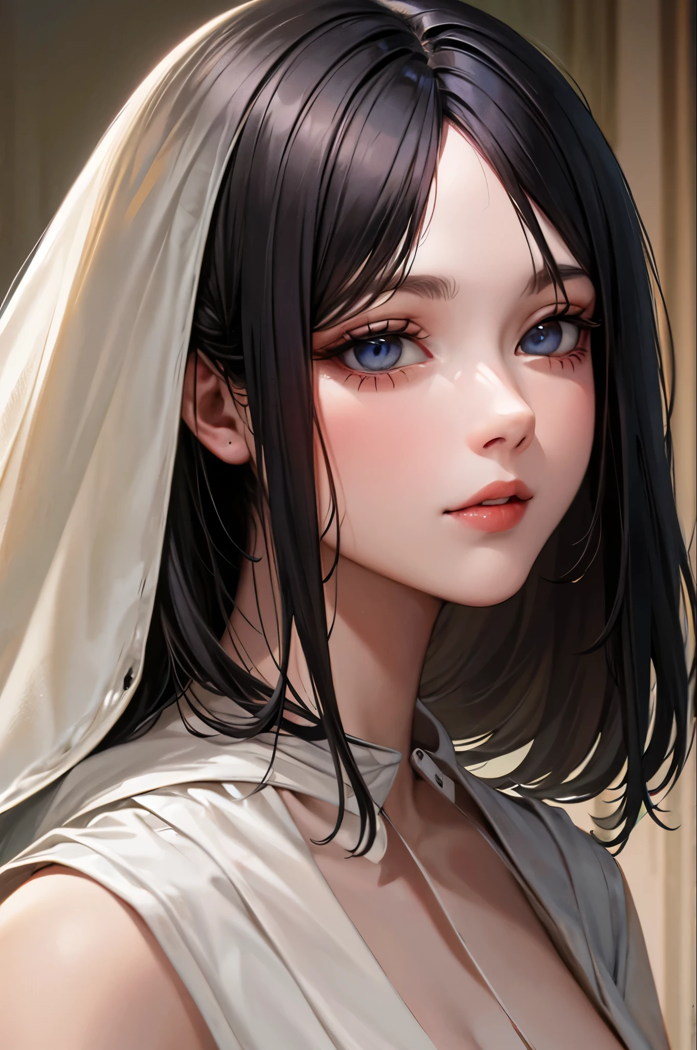Black Hair, Surrealism, 8k, Super detailed