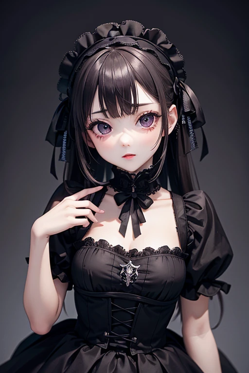 highest quality、masterpiece、High sensitivity、High resolution、Gothic Lolita、
