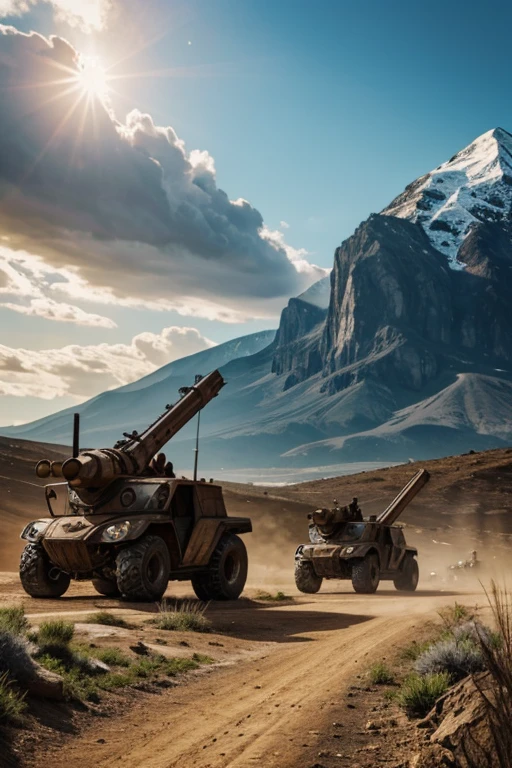 award-winning art, trending on artstation, masterpiece digital art, Rusting weapons, indicating that the long-extinct creatures were capable of warfare and had advanced metallurgy.
