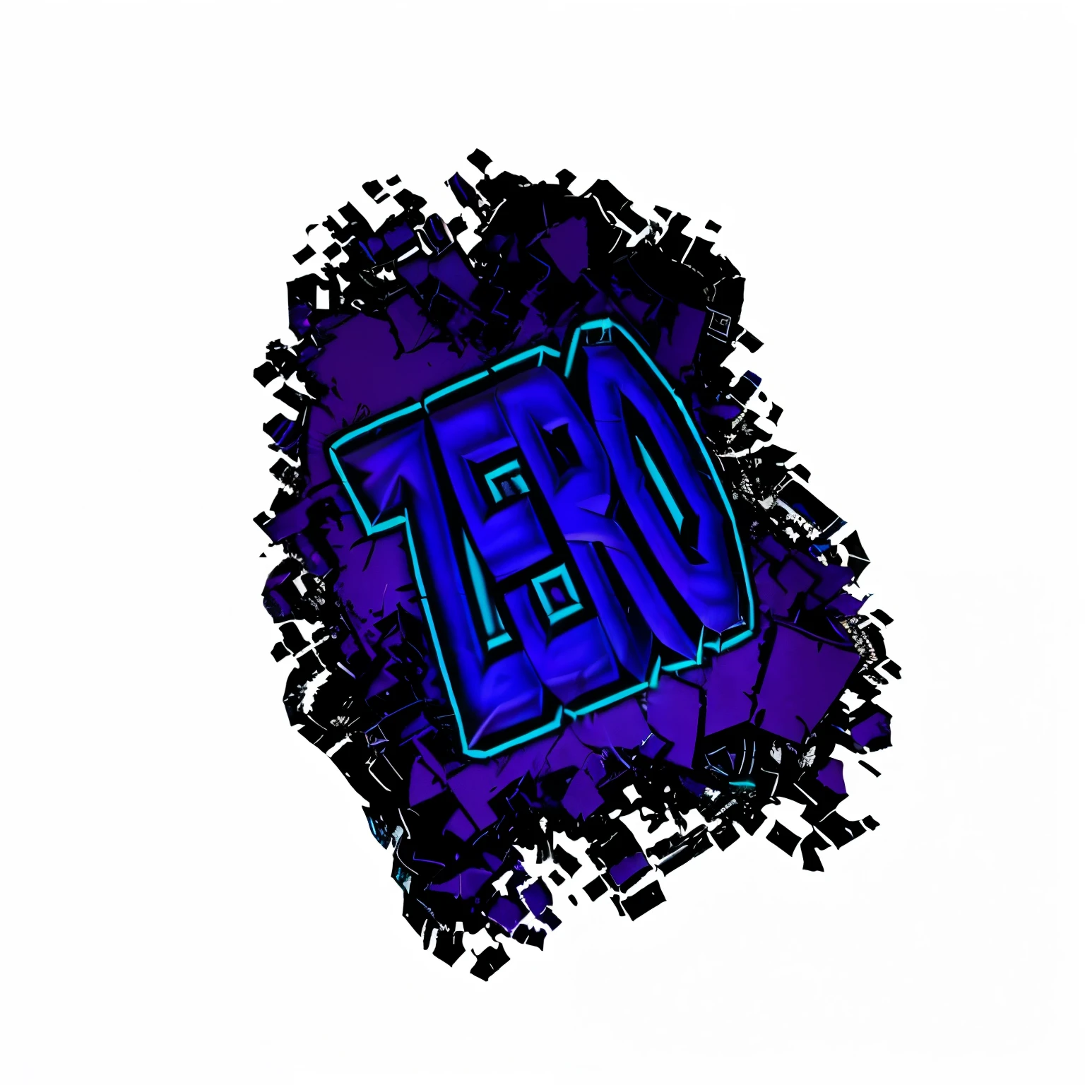 a purple and blue logo with the word "zero", zerg, zero g, torn magazine style, ((zerator)), very very low quality picture, in graffiti style, with glitch and scribble effects, [ zero - gravity ]!!, zero gravity, unknown artstyle, '2d graphic design, zero - hour, purple glowing inscription