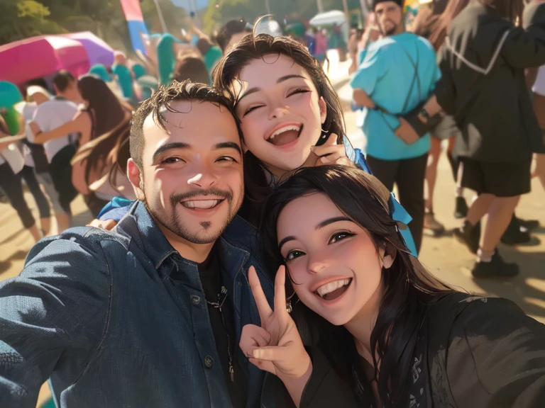 linda foto, rostos lindos, fundo festa, alegria.