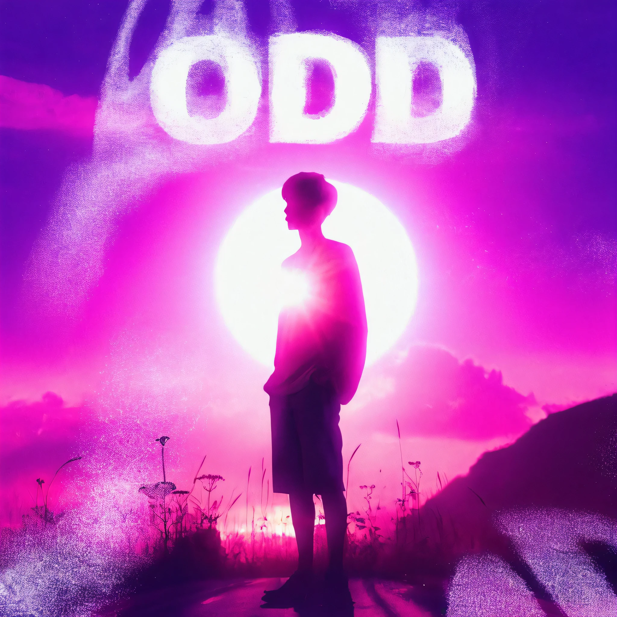 there is a man standing on a road with the word Stranged in the background, Strange, DISTRICT, Strange lighting, Strange eye, overload, emptiness, album&#39;s cover, old god, album&#39;s cover cover, Listen, No, alternate album&#39;s cover, album&#39;s cover, album&#39;s coverwork, new album&#39;s cover, lofi album&#39;s cover, ootd, ( ( ( Synthwave ) ) )