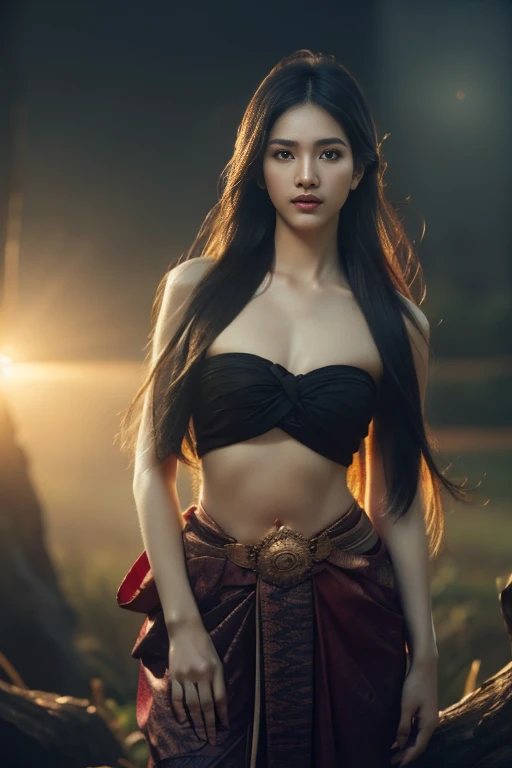 25 year old Thai woman opens her legs,, bare chest,,ผมหางม้า long hair,Floating up,)) black eyes,abdominal muscles, plump body, Chest 38 inches,Huge nipples overflowed., rift, morning sun, staring at the viewer, (sexy poses), ((facial details)), Double eyelids, 3D photography, 8k,Shot with the most advanced Fuji 45 camera.,000,000,000 pixels,  (digital painting, hdr, high contrast, Thai Chut Set, Strapless shirt, long hair,black eyes, morning sun, staring at the viewer, (sexy poses), ((facial details)), Double eyelids, finished, realistic, Masterpiece, Highest quality, lens flare, shade, old measure, measure, [[Chromatic aberration]], By Jeremy Lipking, By Antonio J.. Manzanedo, digital painting, hdr, high contrast
