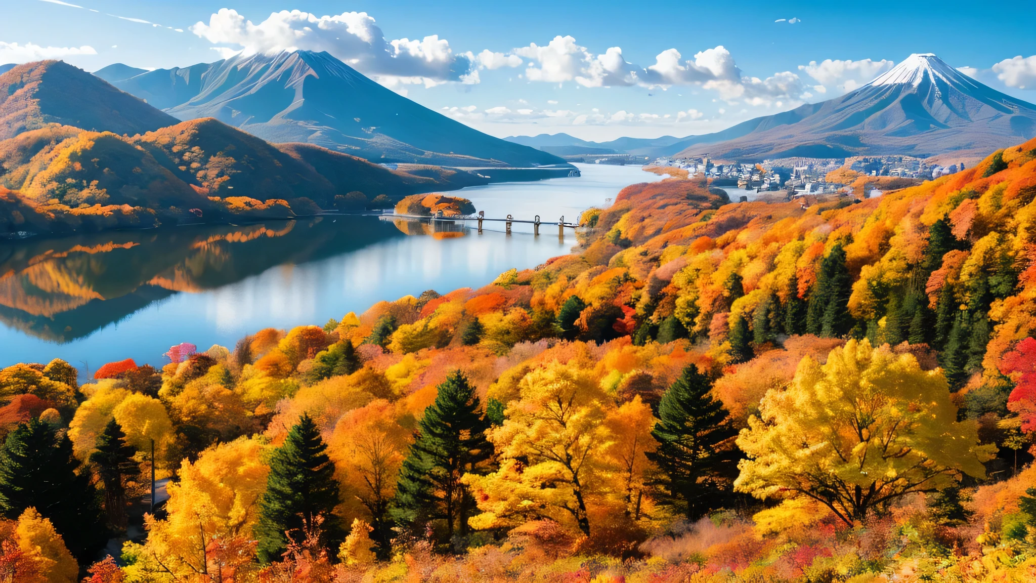 Beautiful scenery of the Japan　Nostalgic　high quality　High Quality　Autumn scenery