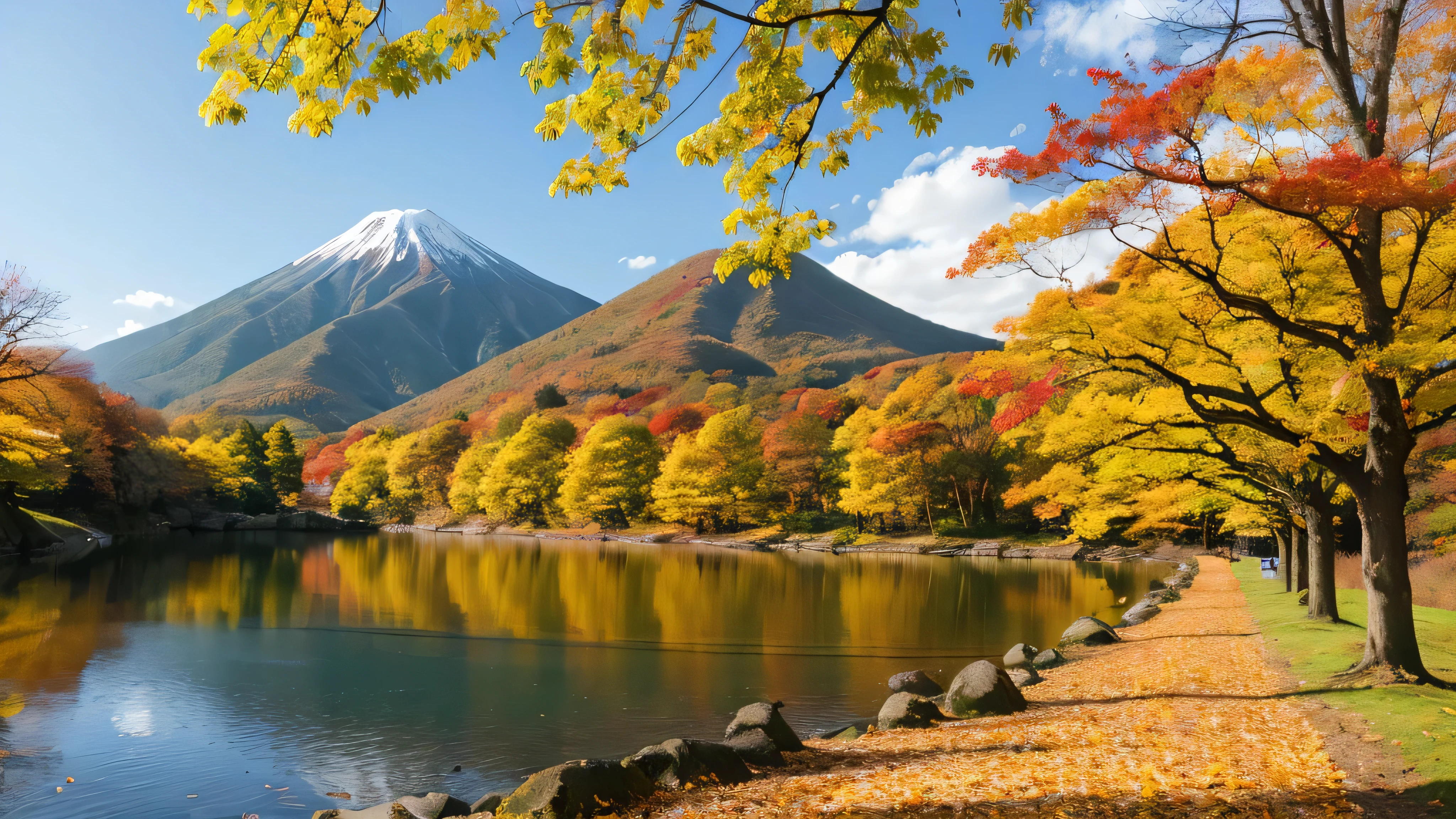 Beautiful scenery of the Japan　Nostalgic　high quality　High Quality　Autumn scenery