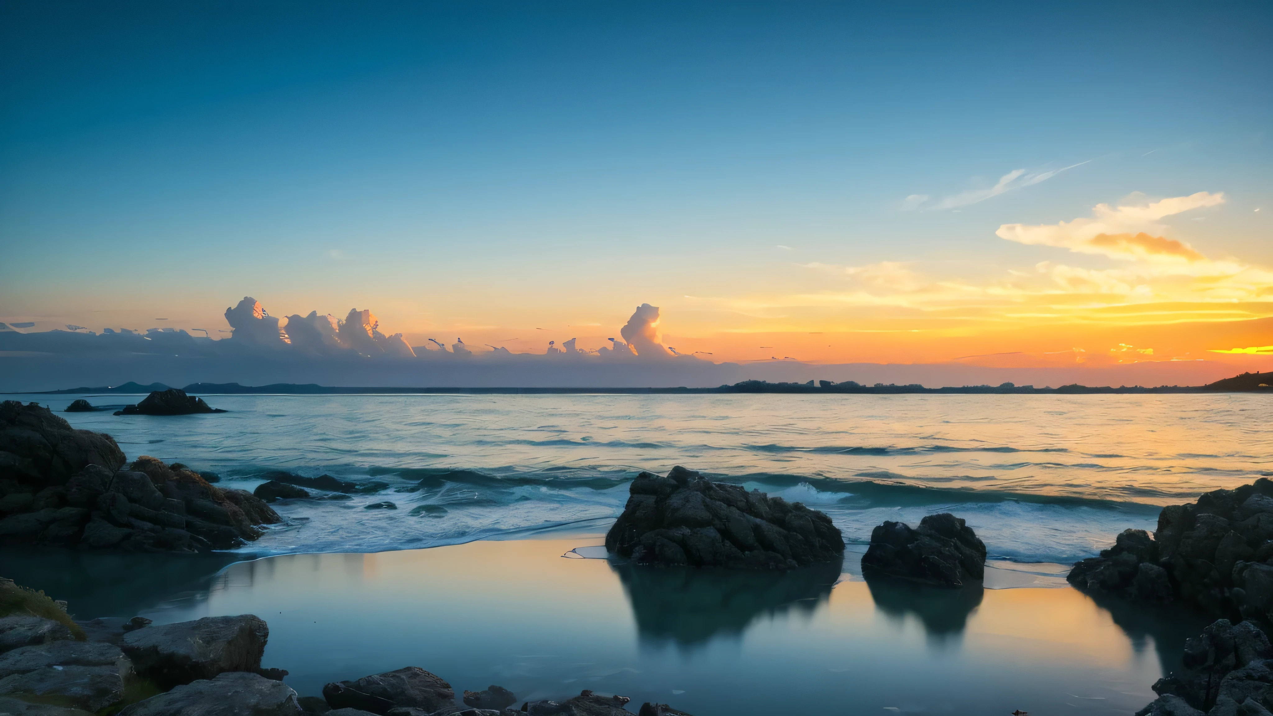 Beautiful scenery of the Japan high quality High Quality Midsummer seascape