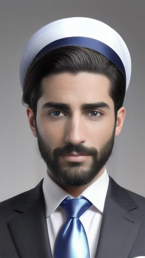 a jewish original  man  on the face.