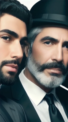 Group of a jewish original man on the face.