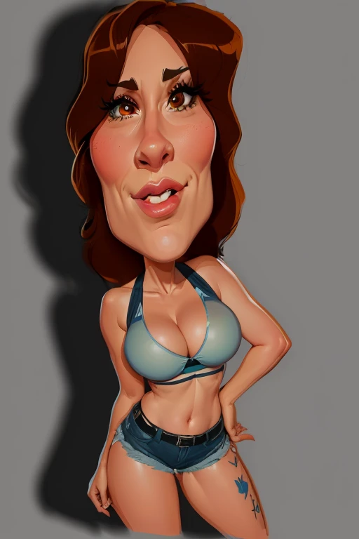 Digital Painting, 8k, Best quality, cartoon woman with big breasts and bra top, Cel shaded!!!, cartoon digital art, Cel shaded:15, cartoon art style, caricature style, cartoon digital painting , caricature!!!, caricature illustration, in cartoon style, digital cartoon art, realistic cartoon, caricature, highly detailed cartoon, cartoon portrait, digital art!!, 7 0 mm. digital art