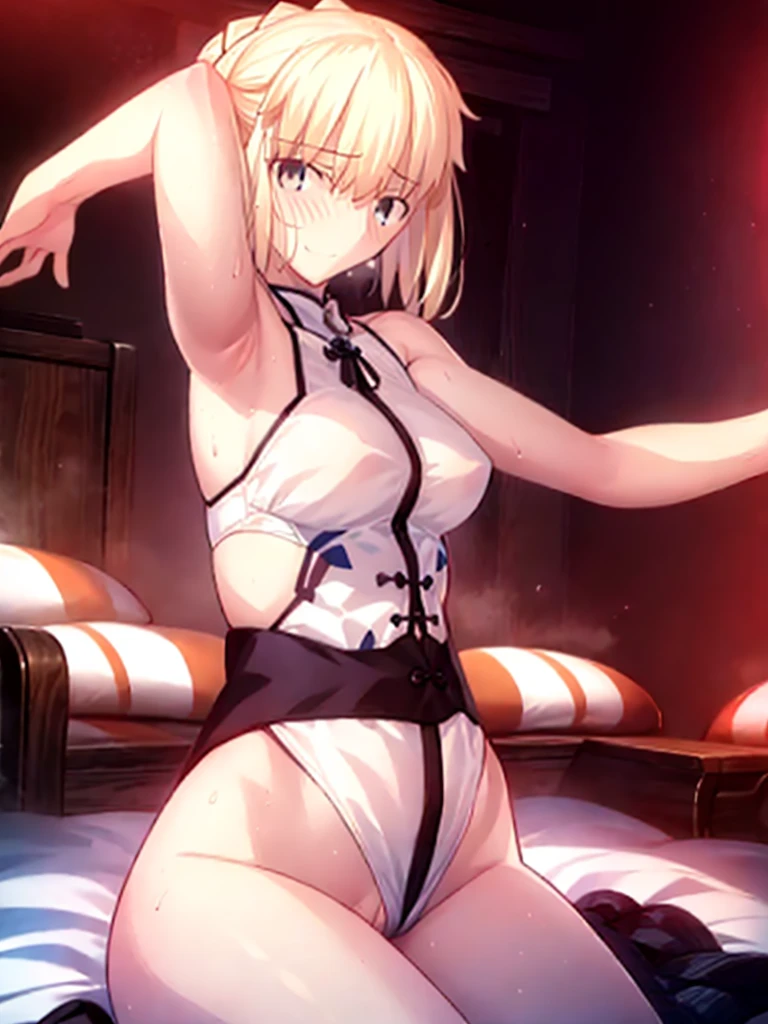 High resolution, 最high resolution,high resolution,{know_StayNightuFotable in F:1.15}, Rubio_ highest quality, masterpiece, フルnude,Sweatだく,blush,smile,Underarmアップ,Sweat,Underarmを広げて見せている,bed,semen,Bukkake,Covered in semen,semenが垂れている,Moist,blonde,whole body,pubic hairがある,Love Juice,Underarm,~ side,~ sideの下,Underarmの下,~ sideアップ,Sweatをかいている,~ sideSweat,Upper Body, 1 person,Armpit zoom,Side zoom,Underarmズーム,腋の下ズームUnderarmを見せつける,Showing off your armpits,Place your arms behind your head,nude,全naked,naked,Raise your arms, Intraluminal reflection,whole body,Two Arms,alone,sexy,1 personだけ,look at me,体中semenまみれ,膣からsemenが垂れている,front,オイルを塗ったテカテカのUnderarmを見せる、オイルを塗った光沢のあるUnderarm:1.30、Surreal、Underarm、オイルを塗った光沢のあるUnderarm:1.30、光沢のあるUnderarm、オイルを塗ったぬるぬるのUnderarm:1.30、ぬるぬるした光沢のあるUnderarm:1.20、明るく詳細なUnderarm、Underarmの細かいシワ:1.7、Realistic armpit wrinkles:1.7、Underarmを照らす光:1.4、Even the fine details of armpit pores), (smile、Side-show pose,Side-show pose,Nipples are erect,全naked,No clothes,素っnaked,Armpit up,Armpit Up,Naughtyな腋,Naughtyな脇,Naughty,Sweat,Arms behind head,Spread the armpits,Spread your arms,Embarrassed,Love juice is dripping,Breast milk,Breast milkが出ている,Pussy,NaughtyなPussy,Body to the front,pubic hairが生えている,pubic hair,semen,semenまみれ,Naughtyな体,Naughtyな身体,NaughtyなPussy,Naughtyなマンコ,Naughtyなgenital,genital,Naughtyなnaked,Naughtyなnaked体,Naughtyな肉体,Naughtyなボディー,Embarrassedに腋を見せている,Embarrassedに脇を見せている