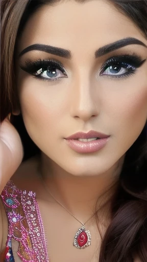 a lebanese woman on the face.