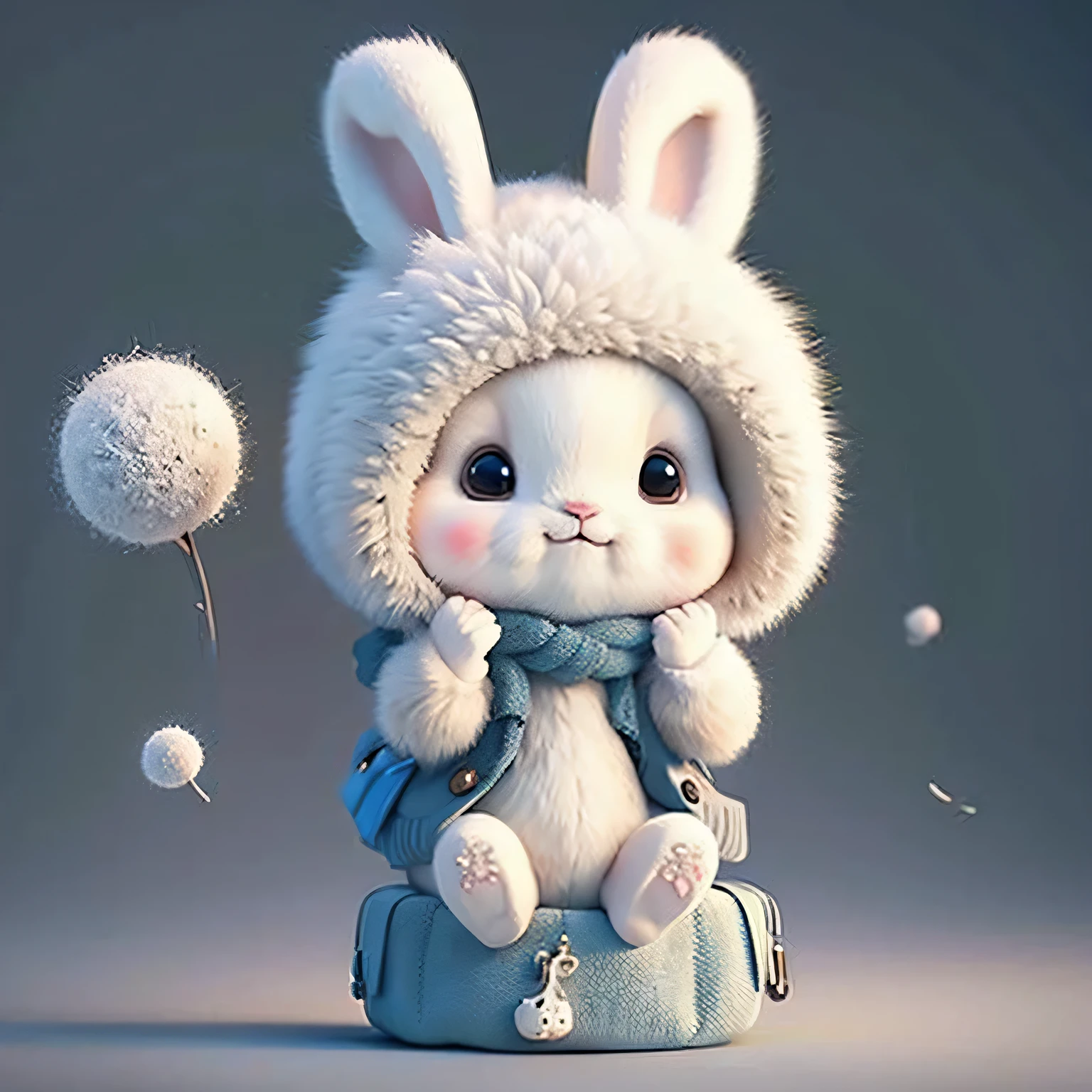cute chibi bunny, white background, rabbit, chibi, cute, avatar bunny