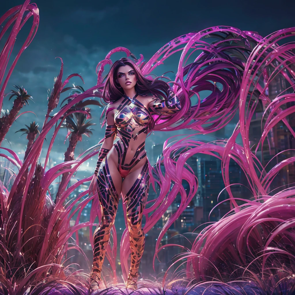 a cadre of female superheroes, varied sexy women, varied brightly colored animal themed sexy costumes in tatters, battered and bruised, desperation, downtown, (best quality,4k,8k,highres,masterpiece:1.2),ultra-detailed,(realistic,photorealistic,photo-realistic:1.37),vibrant colors,dramatic lighting,intricate details,cinematic composition,dynamic action,heroic,female heroines,powerful,defeated,fierce,detailed facial features,beautiful eyes,full lips, restrained by monsters,dynamic movement,urban cityscape,towering skyscrapers,glossy costumes,sleek textures,glowing effects,awe-inspiring,electrifying,comic book style, they have been overwhelmed and beaten down by (slimy Alien tentacle monsters) which grab and pull at them as they restrain the women and inspect their prizes