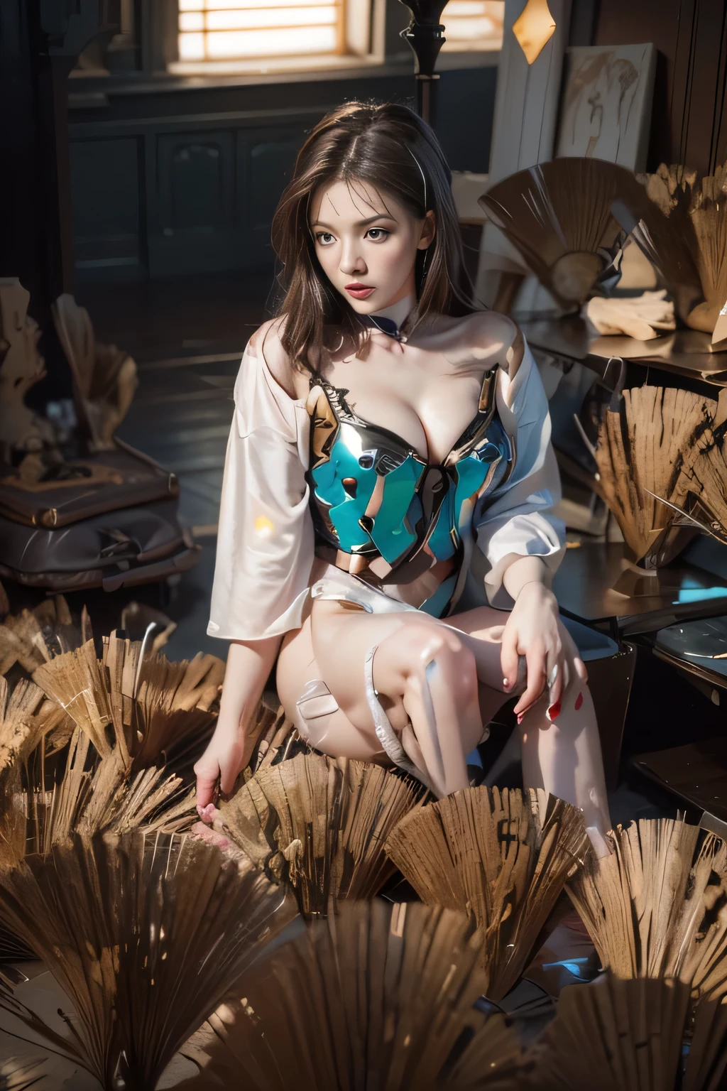 Intricate details, Super Intricate Details, (navel-baring) (Big Gem: 1.3), (girl_Standing_beside_:1.2), Girls, (Perfect detail face, Detailed eyes), BREAK Robot, (Giant Mech, Red and black armor, Blue eyes, Holding a rifle), Starry sky, sky line, Kamen Rider, (Gundam: 1.4), Gold Saint Seiya, Marvel movie Iron Man, (mechs) (Mechanical) (armor), professional RAW color photos, (Back Corner), (Lie down and raise your legs to expose your buttocks: 1.5), (cum on the body, Shoot in the chest, Face, For hair): 1.2) (itting open legs: 1.3), Perfect, (Wide Angle), (Rule of Threes), perfect leg, (Pendants) (Color Gemstones) Knee flexion, perfect foot, Panties close-up, Sweat, water dripping, Best Quality, masutepiece, Super Resolution, (reality: 1.4), 1 girl, Bare shoulders, crazy detail details, (Hip Fold: 1.5), lower chest, Side chest, Unrealistic Engine Style, Boca Effect, David La Chapelle style shots, Bioluminescent color palette: Lilac, Pale gold, Pale pink, bright white, Wide Angle, Ultra-fine, cinematic still life, Vibrant, saquimica style, Perfect eyes, highest image quality 16K, inspired by Canon EOS R 6 "Chaos 50,--, Harry Winston A masterpiece of mole photography under the eyes, Ray tracing, surrealism, Textured skin