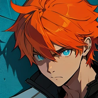 Human Male scent  With orange hair , blue pupils 