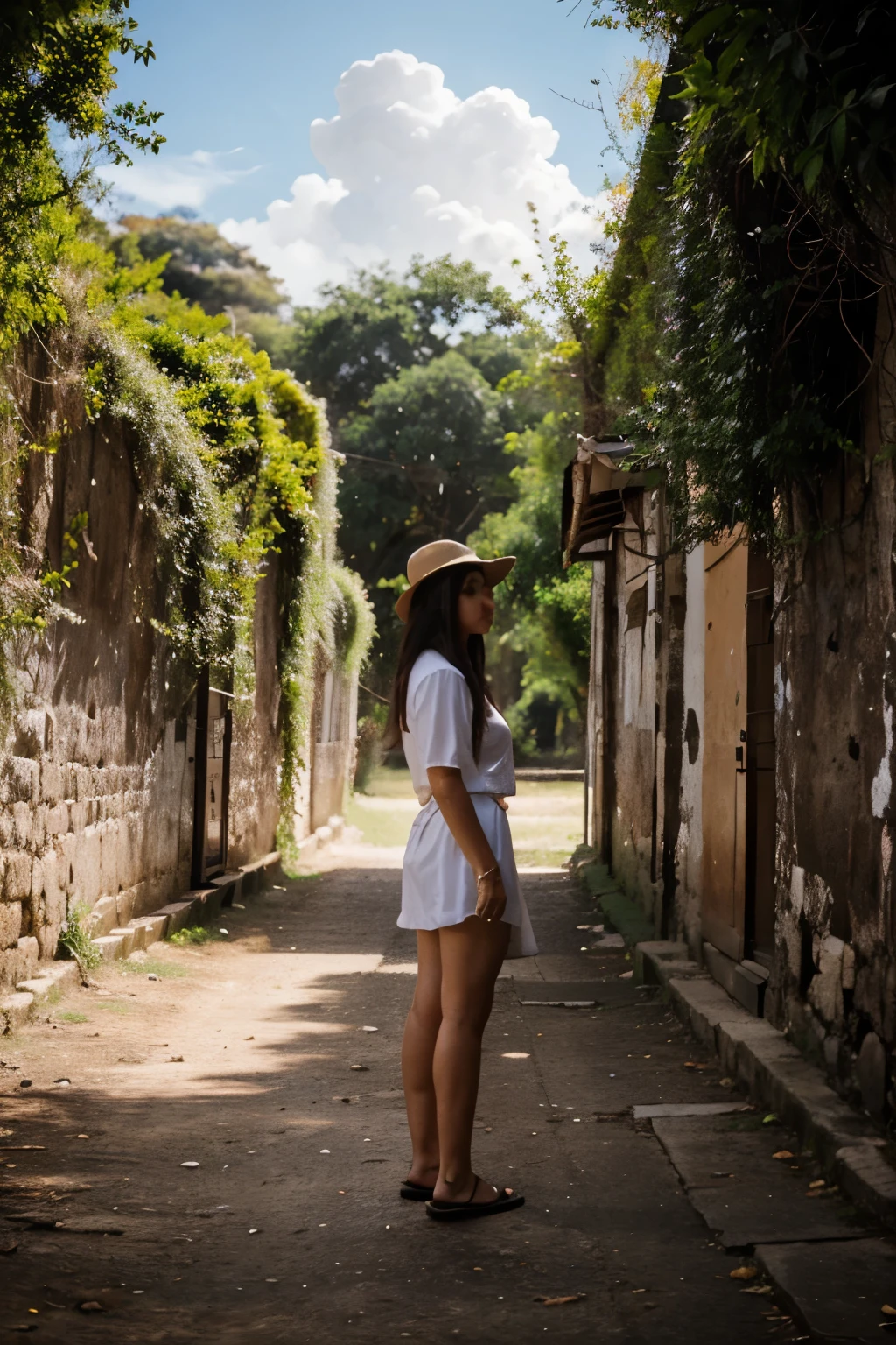 Paisagem com garota