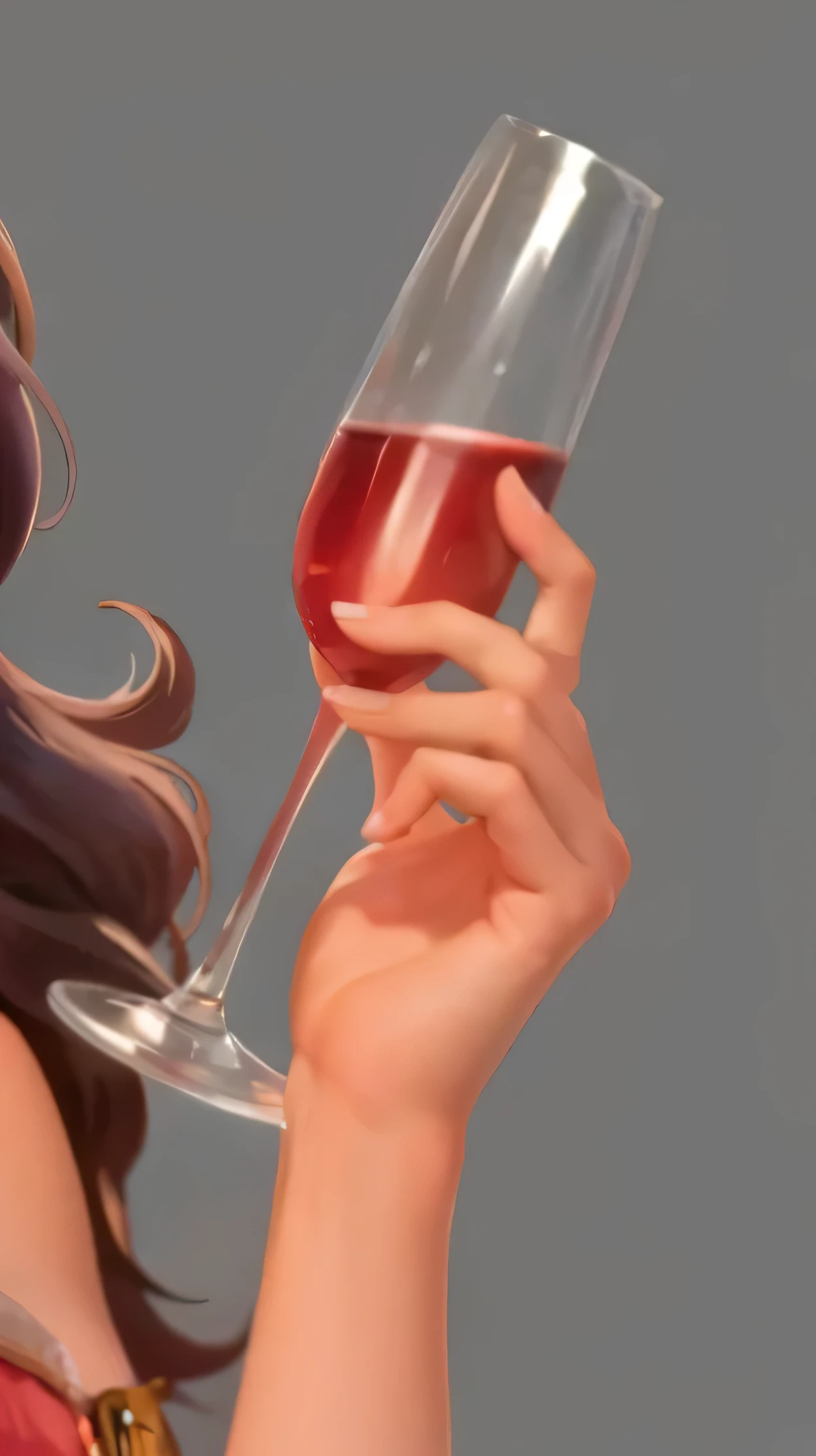 Refinement, Hand holding a wine glass