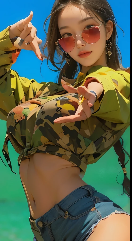 masterpiece,beauty,Wearing sunglasses