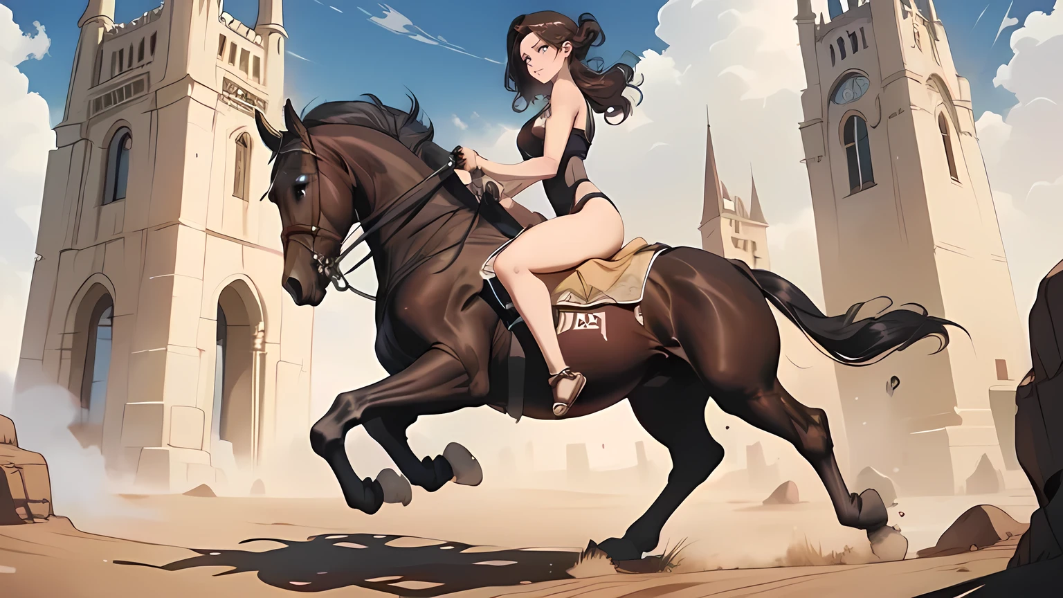 ((best quality)), ((anime masterpiece)), (high detailed), 8k, cinematic lighting, horse eye