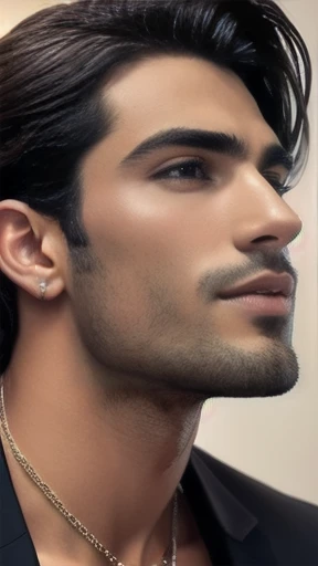 a italian heartthrob man on the face.