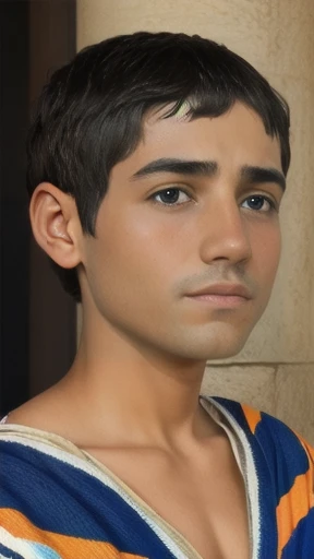 a Judaea, short hair man on the face.