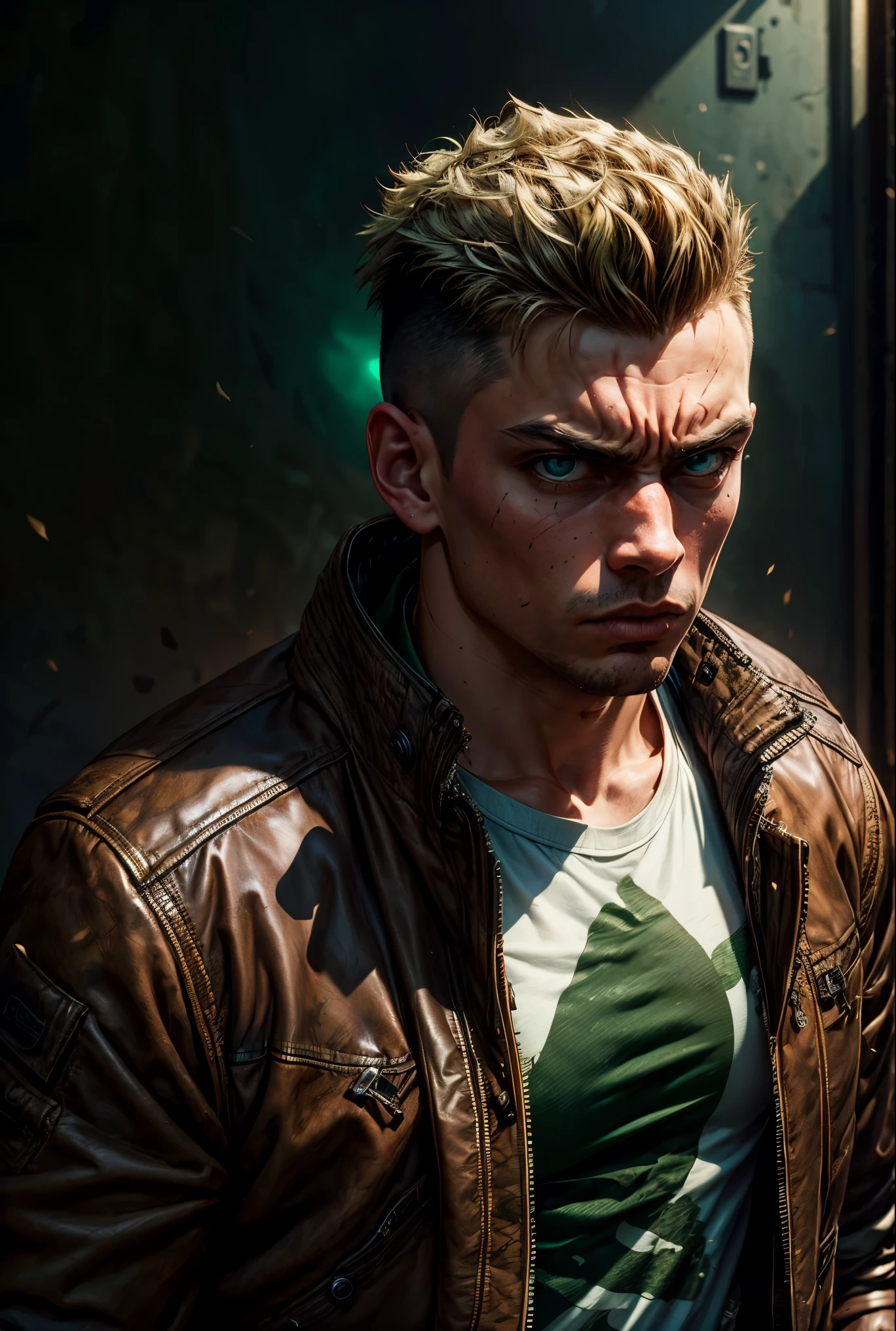 a man with blonde hair smoking a cigarette, style of ashley wood, muted realistic colors, scout boy, ffffound, webtoon, medium yellow blond hair, name of the character is chad, pilot, arctic, creek, blonde hair human head, pipboy art, unlife