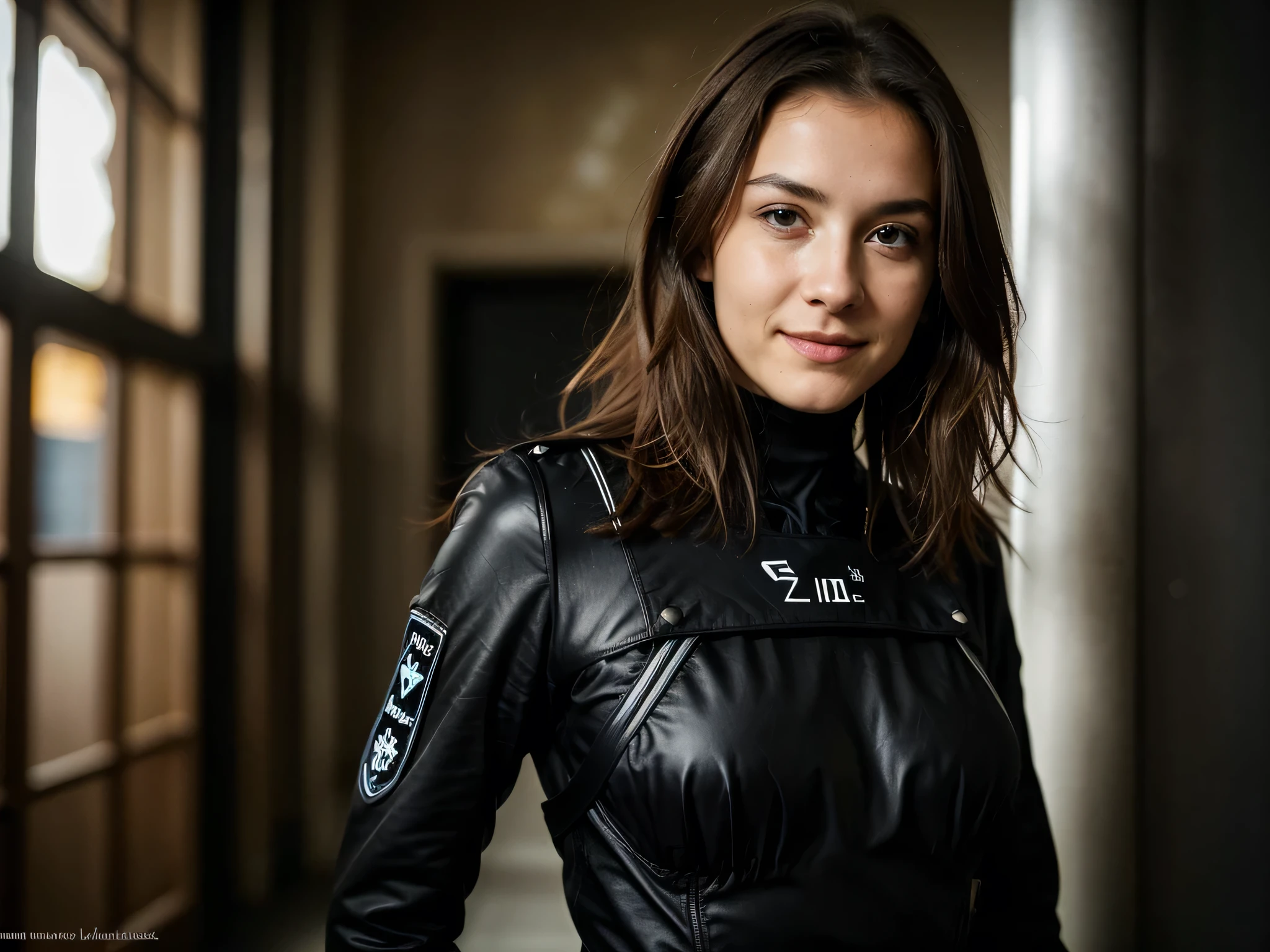 Eine attraktive junge Frau mit ((schwarze Haare)) , haselnussbraune Augen, pretty face, mischievous smile, schmutziger Blick, sexy, , sexy Gesichtsausdruck,  hot Tacticool, Meisterwerk, Perfect full-body shot , High resolution and sharpness, Kreative und ausdrucksstarke Beleuchtung, Lebendige und stimmungsvolle Farben, Detailed and surprising textures, Atemberaubende Augendetails, Innovative und gewagte Komposition, Surprising and captivating perspective, Artistic fidelity and precision, Kreativer und effektiver Ansatz, Gut kontrollierte und ausdrucksstarke Belichtung, Surprising originality and creativity, Captivating emotionality and narrative, Kreativer Einsatz von Licht und Schatten, Capture unique and surprising moments, Einwandfreie technische Kompetenz, Harmonische Klangbalance, Meticulous attention to detail, Realistische und ausdrucksstarke Portraits, Meisterhafter Einsatz von Farben, to create unique atmospheres, beeindruckende visuelle Wirkung.  dicker Nacken, 19 Jahre altes weibliches Model, Lateinamerikanerin, Italienisch, Italienisch Lateinamerikanerin "8K mit einer High-End-Smartphonekamera" (((no fingers))) (((only brown eyes))) complete body (((full body))) no fingers
