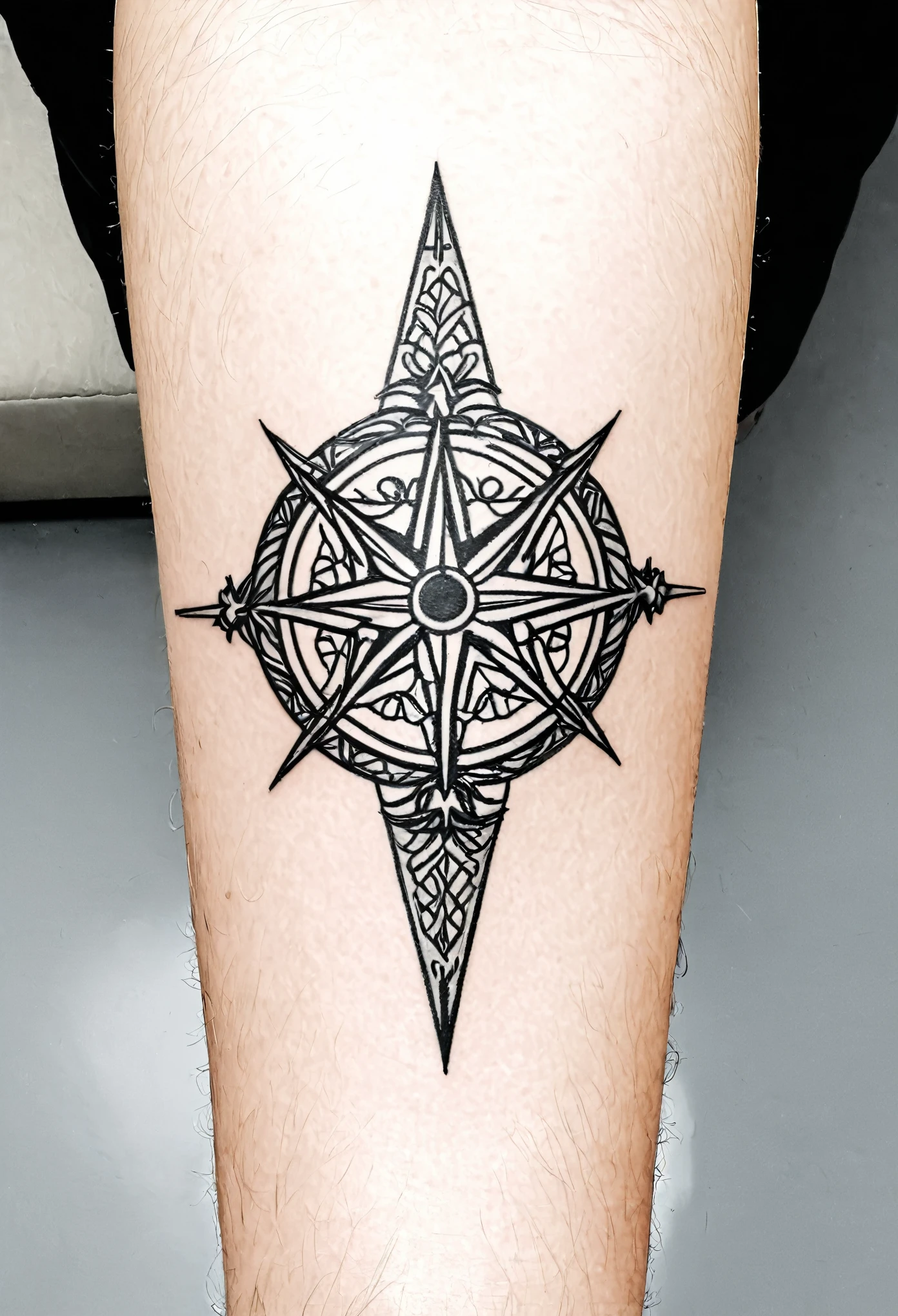 Give me an idea for a small tattoo for a man's neck