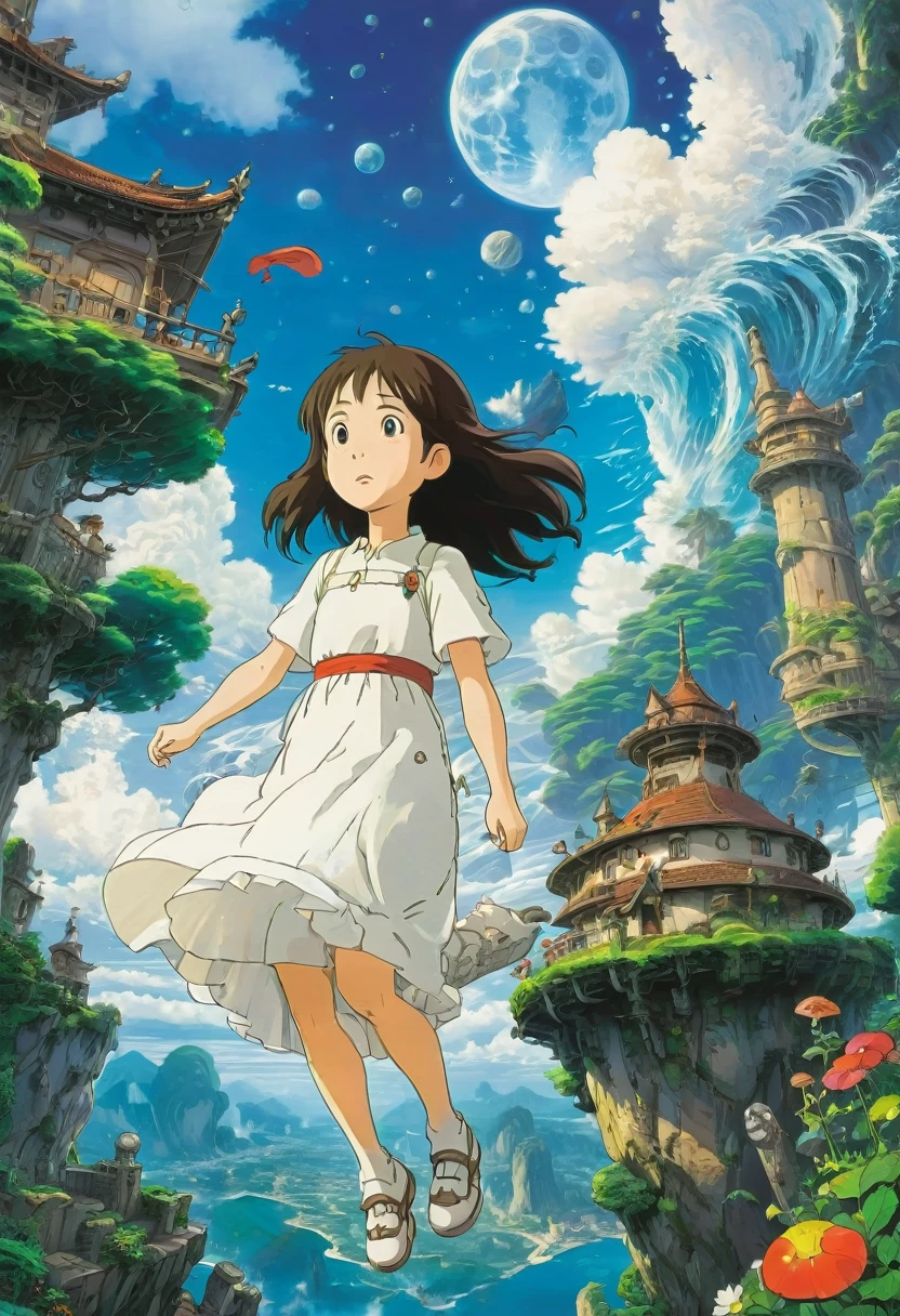 White Lace, by Studio Ghibli, best quality, masterpiece, very aesthetic, perfect composition, intricate details, ultra-detailed