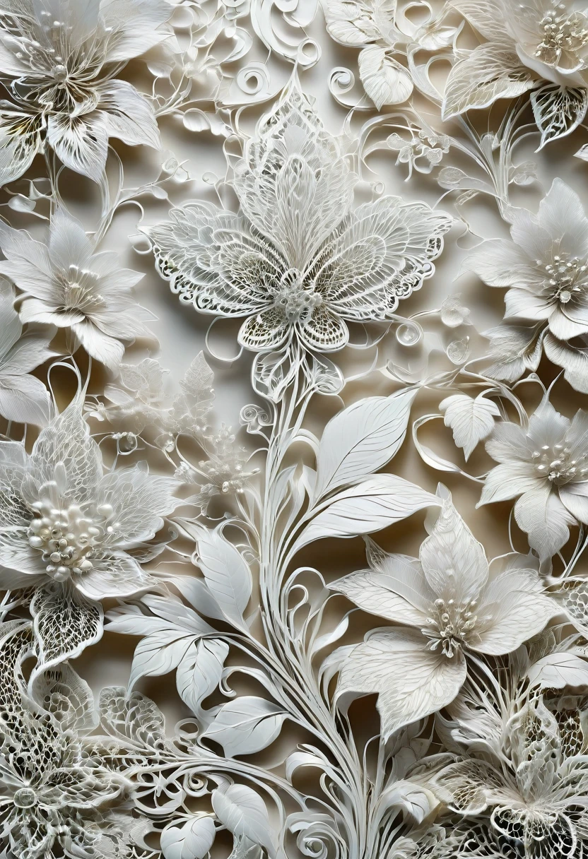 White Lace, by John Batho, best quality, masterpiece, very aesthetic, perfect composition, intricate details, ultra-detailed