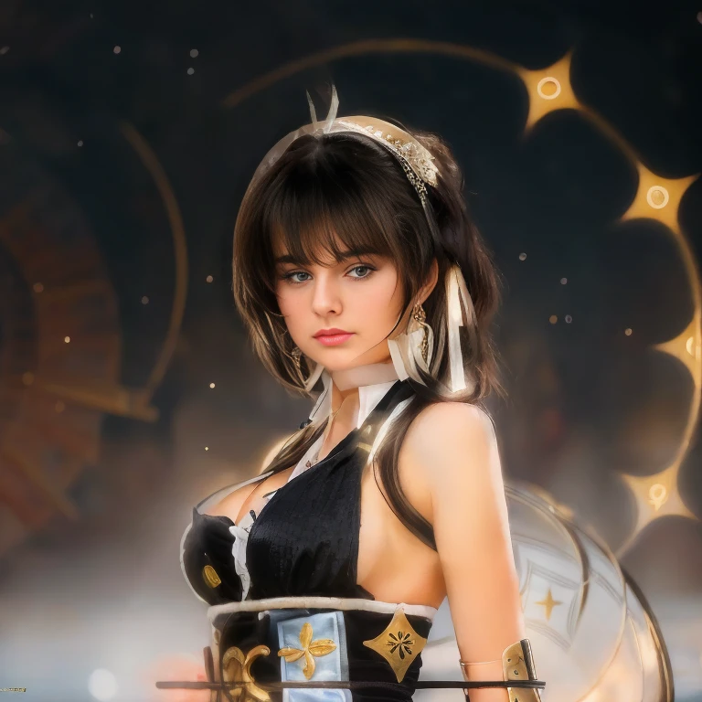 A ultra beautiful girl, gorgeous babe, cute, very  large  breasts, gorgeous european girl of 18 years  old , (((european face))), UHD, 12K, MASTERPIECE, PHOTOREALISTIC, ULTRA REALISTIC, INSANE DETAILS, turn this character into reality, ((the most cute girl face in the world, young)), black hairs, detailed dresses